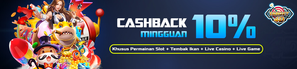 Bonus Cashback Casino Slot Online Mingguan Target4D